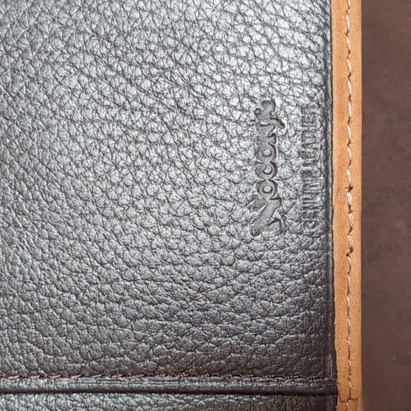 Nocona Genuine Leather Cross Wallet Billfold - Picture 4 of 10